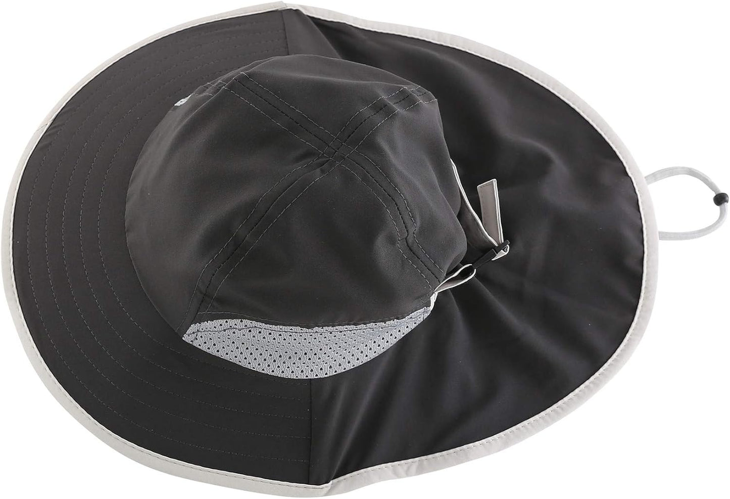 Kids Sun Hat Adjustable Fishing Hat for Boys Grils Breathable UPF 50+ Protection Outdoor Beach Hat with Neck Flap