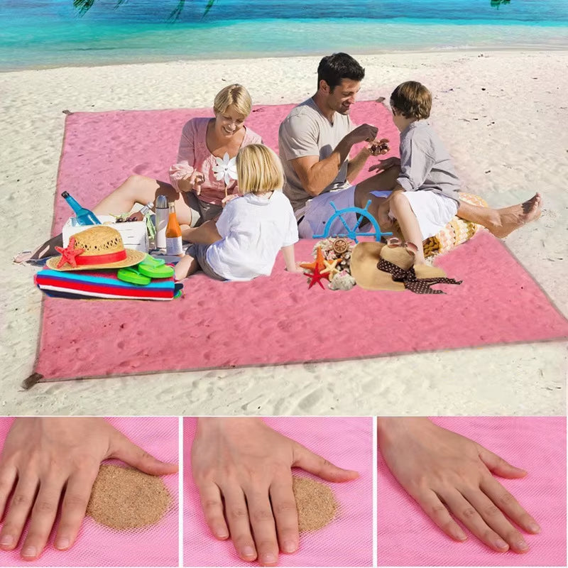 2M 1.5M Magic Sand Free Beach Mat Camping Outdoor Picnic Large Mattress Waterproof Bag Mat