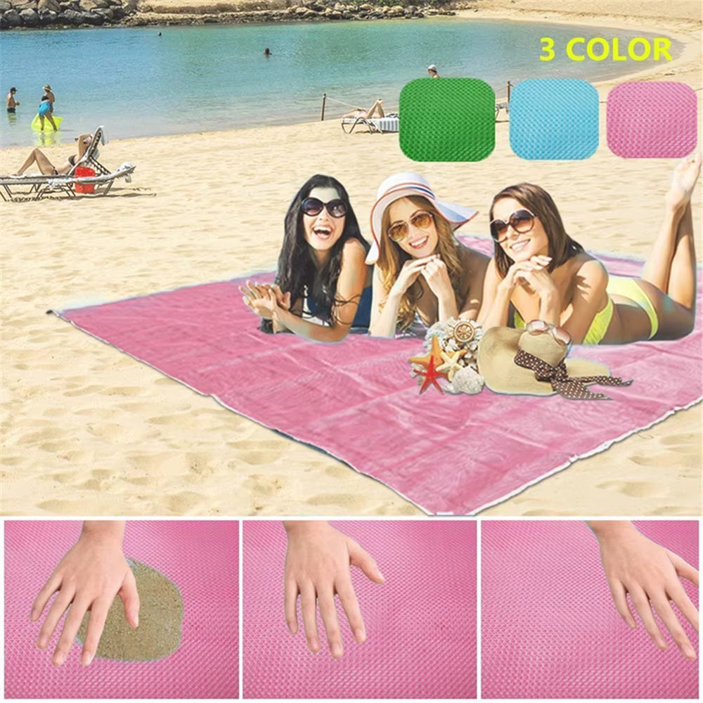 2M 1.5M Magic Sand Free Beach Mat Camping Outdoor Picnic Large Mattress Waterproof Bag Mat