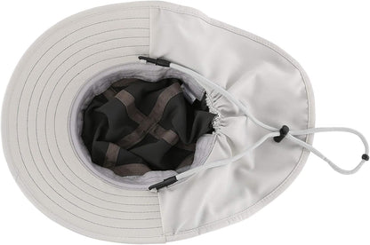 Kids Sun Hat Adjustable Fishing Hat for Boys Grils Breathable UPF 50+ Protection Outdoor Beach Hat with Neck Flap